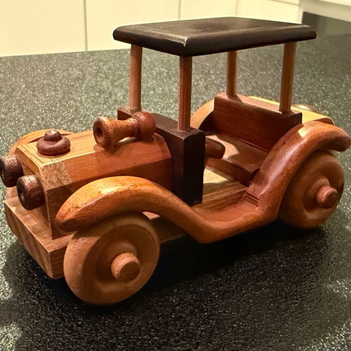 Wooden toy car like new, bought in Costa Rica
