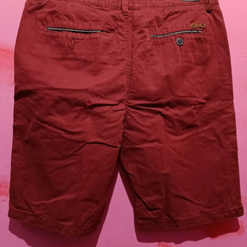 Men's burgundy classic bermuda Pop-air size 34