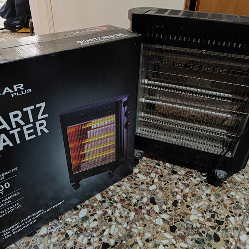 Halogen heater 2400W with 4 lamps