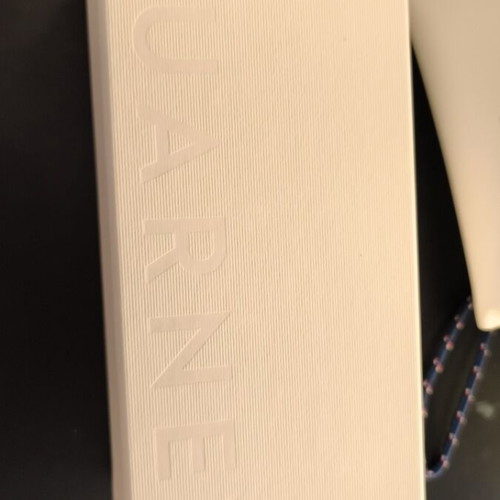 Vuarnet leather sunglasses case with box, new, white