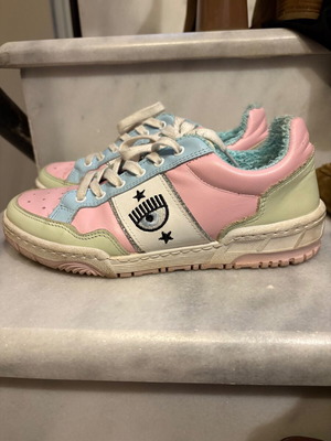 Chiara Ferragni sneakers like new, size 39, pink multicolor