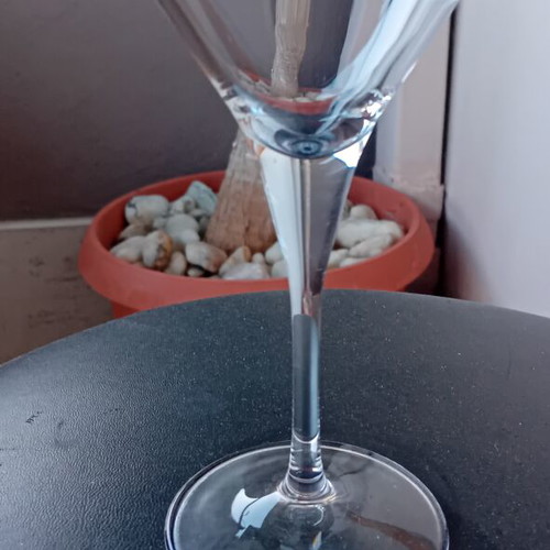 Martini promotional stemmed cocktail/martini glass