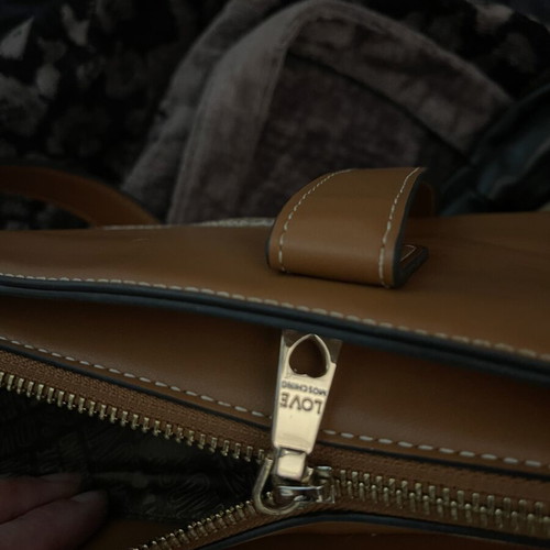 Moschino shopper tote bag like new, brown tabac