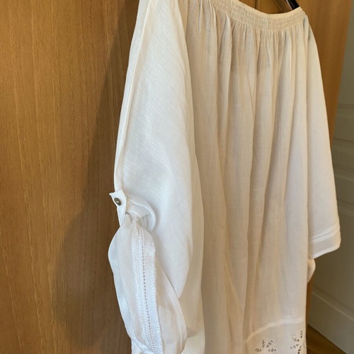 Zara wide shirt with lace, new, cotton, size M
