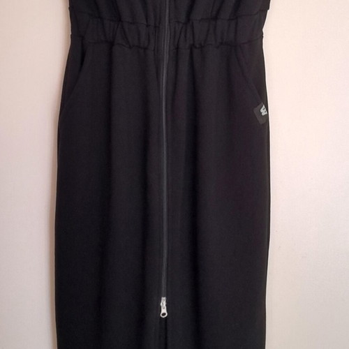 Φόρεμα Zipper Dress Wanderlust αμάνικο μάξι one size καινούργιο μαύρο