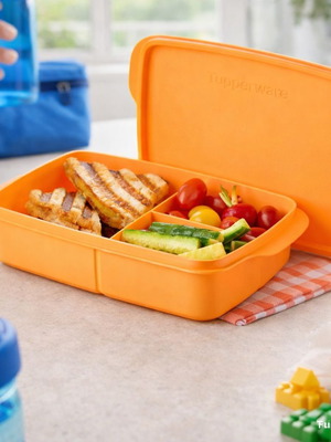 Tupperware Food Container 1L with 2 Compartments new