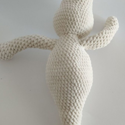 Handmade amigurumi ghost doll used 35 cm