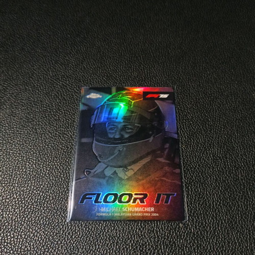 2025 Topps Chrome Floor It Michael Schumacher Malaysian GP like new