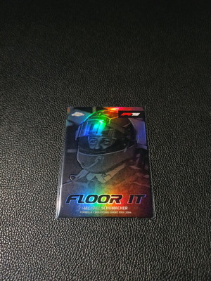 2025 Topps Chrome Floor It Michael Schumacher Malaysian GP like new