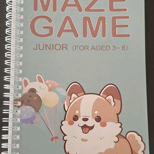 Maze Game activity book for children aged 3-6 new, spiral
