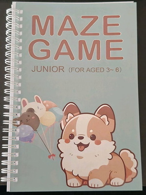 Maze Game activity book for children aged 3-6 new, spiral