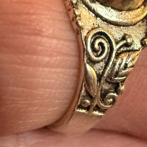 Vintage ring with stone like new, turquoise and silver