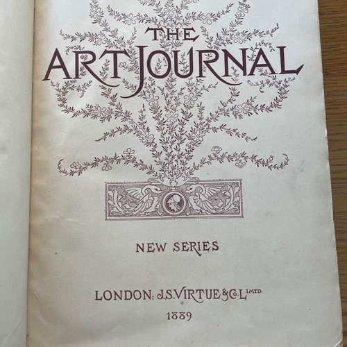 The Art Journal 1889 used book