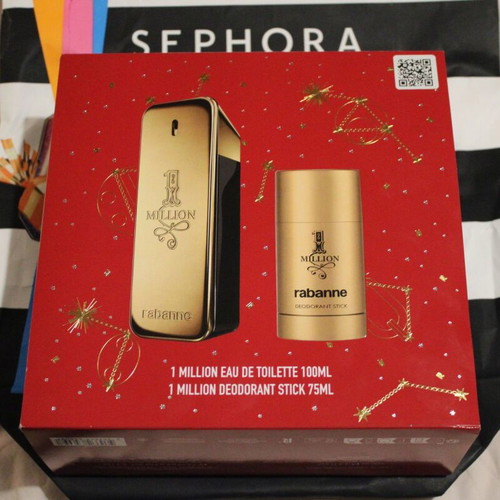 Paco Rabanne 1 Million gift set new men's 100ml perfume with 75ml stick deodorant