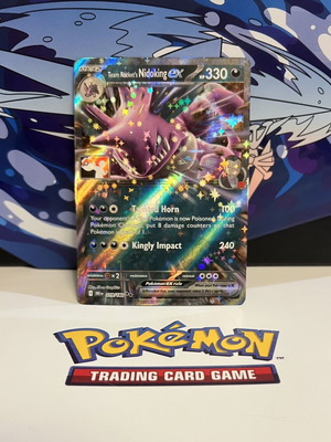 Team Rocket's Nidoking Ex Pokémon TCG card like new