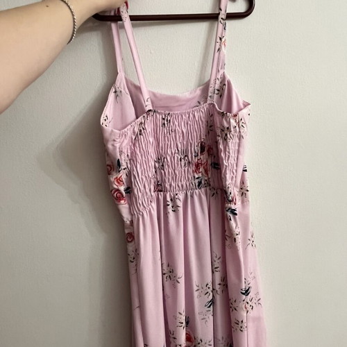 Long summer dress used, floral pattern