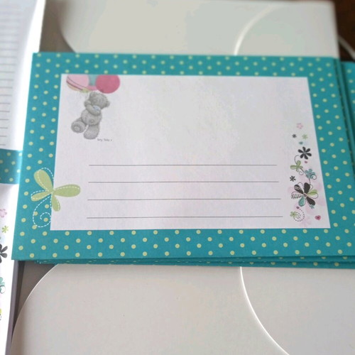 Letter writing set with teddy bear design new, 12 envelopes, 16 sheets