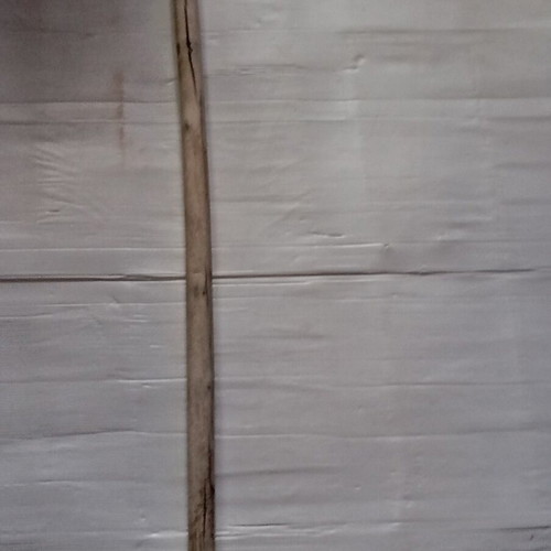 Wooden carved walking stick used with horse head handle