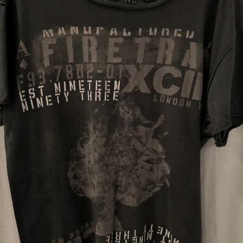 Firetrap London men's short-sleeve T-shirt used, vintage grunge graphic