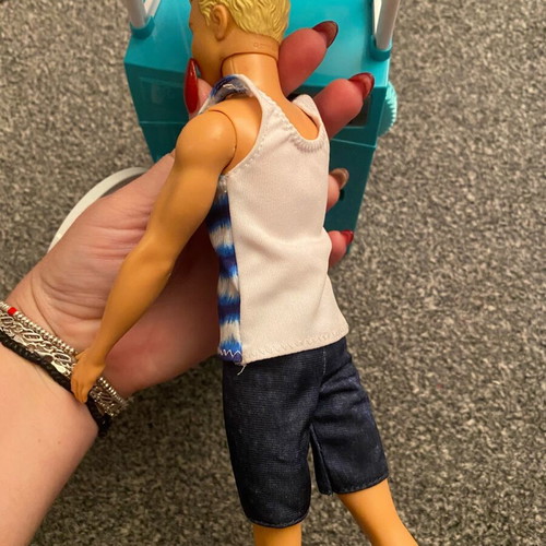 Barbie Ken playset with washing machine, used