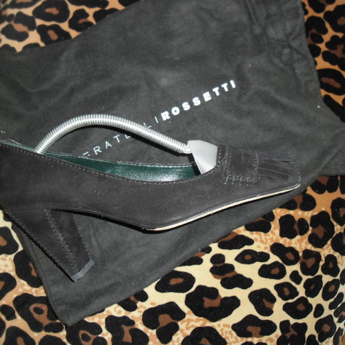 Fratelli Rossetti black pumps like new, size 39.5, 9cm heel