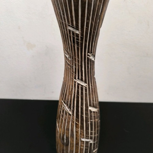 Wooden candlestick used