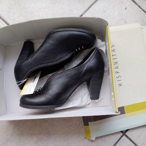 Hispanitas leather pumps used, black, size 36