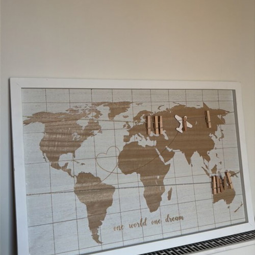 World Map Hanging Board like new