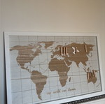 World Map Hanging Board like new