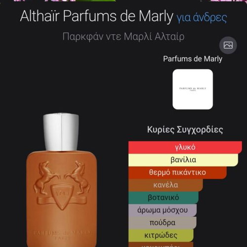 Althaïr Eau de Parfum tester 2 ml new by Parfums de Marly