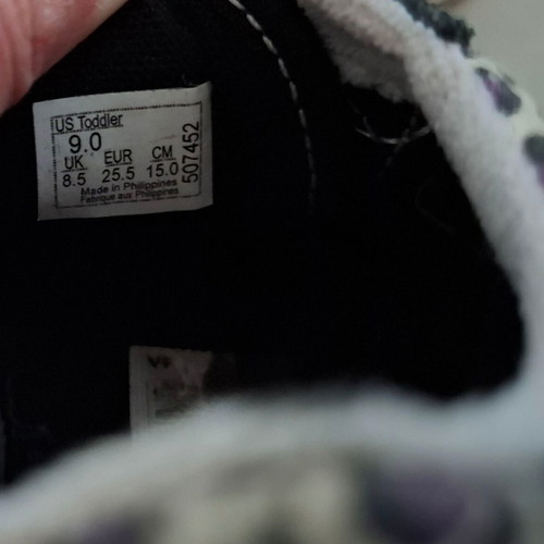 Vans shoes used, size 25.5, black and white