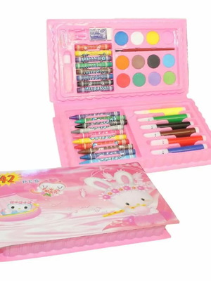 Painting set 42 pcs pink new