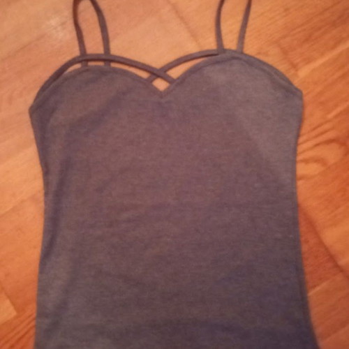 Women's gray camisole with thin straps Tally Weijl like new