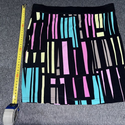 A-Style elastic skirt one size, like new, black and pink