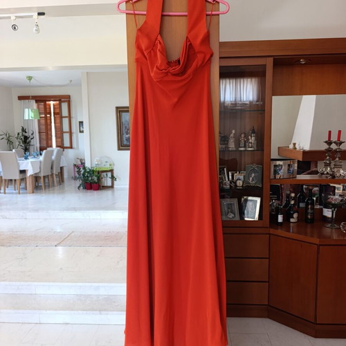 Max Mara silk dress size 42, orange