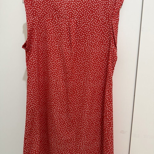 Dress M size, like new, white and red