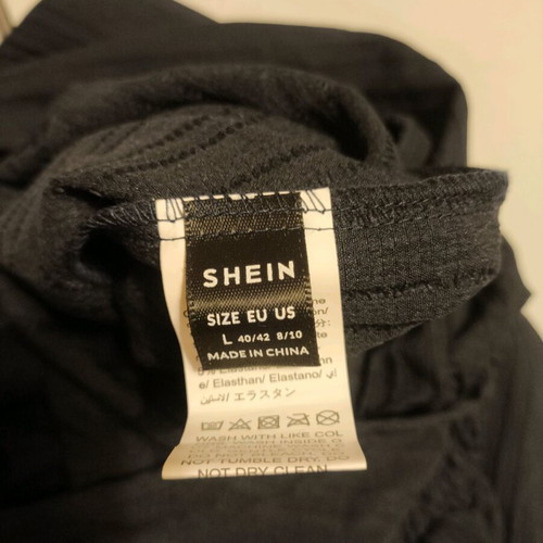 SheIn one-piece jumpsuit new, size L, dark blue and black