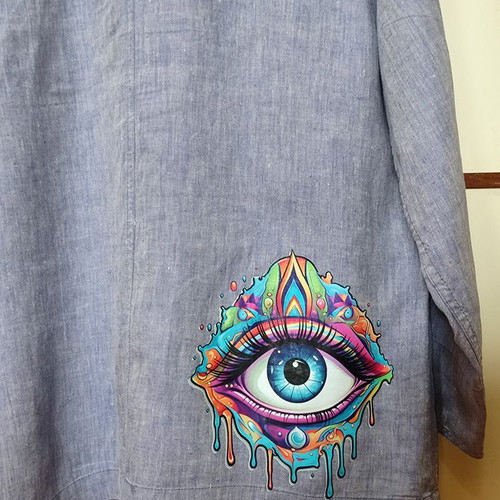 Sisley jacket blue size Medium used, 100% linen