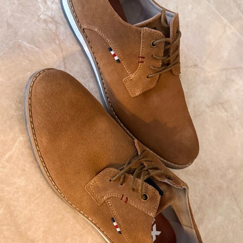 Xti Urban Brand Suede Smart Casual Shoes Size 44 New Camel Tan