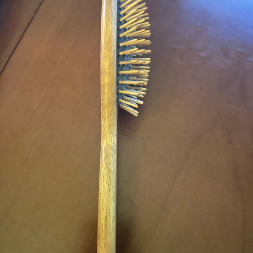 The Body Shop wooden brush used, made of 100% natural wood