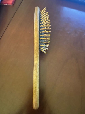 The Body Shop wooden brush used, made of 100% natural wood