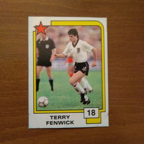 Κάρτα Panini Soccer Superstars 1988 Νο18 Terry Fenwick μεταχειρισμένη