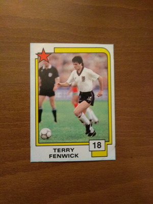 Κάρτα Panini Soccer Superstars 1988 Νο18 Terry Fenwick μεταχειρισμένη