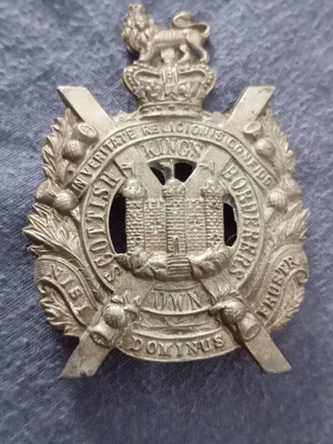 Έμβλημα πηλικίου King's Own Scottish Borderers σαν καινούργιο