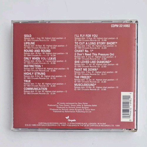 Spandau Ballet The Singles Collection CD like new