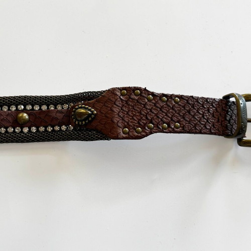 Berge leather belt brown, like new, size 90