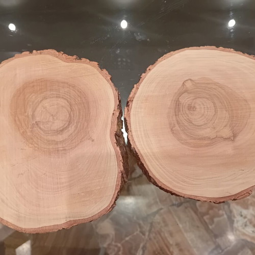 Handmade wooden ashtray set from Peloponnese tree trunk