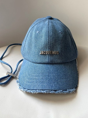 Jacquemus La Casquette Artichaut cotton jockey hat like new, size 58 blue