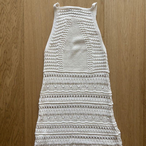 Zara mini knitted dress size small like new beige