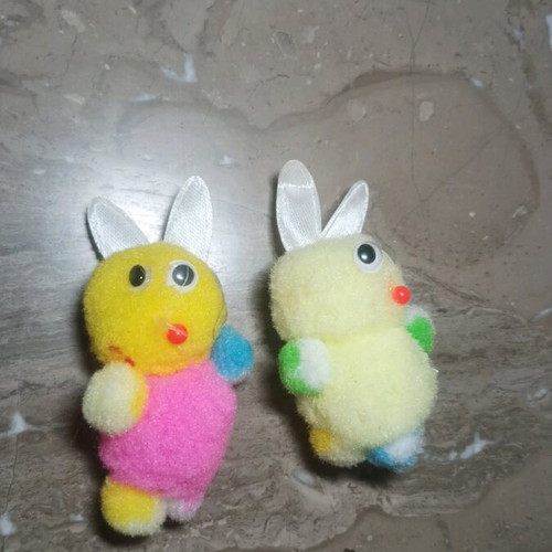 Bunny keychains new, Easter set of 2 pieces